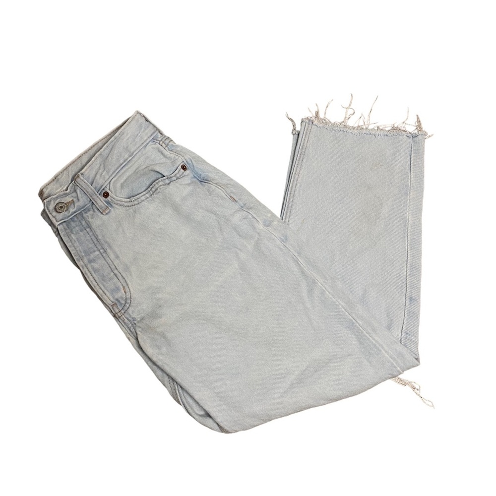Old navy Light Wash Slouchy Straight Woman’s Jeans Size 4